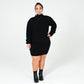 Kayla 100% Cashmere Mini Dress - Black