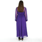 Alana 100% Silk Sheer Maxi Dress - Dark Purple