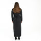 Diane 100% Cashmere Maxi Dress - Charcoal Grey